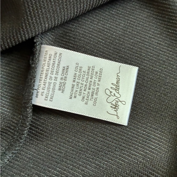 Libby Edelman Double Button Military style blazer Jacket black ribbed sz L EUC - Picture 12 of 14